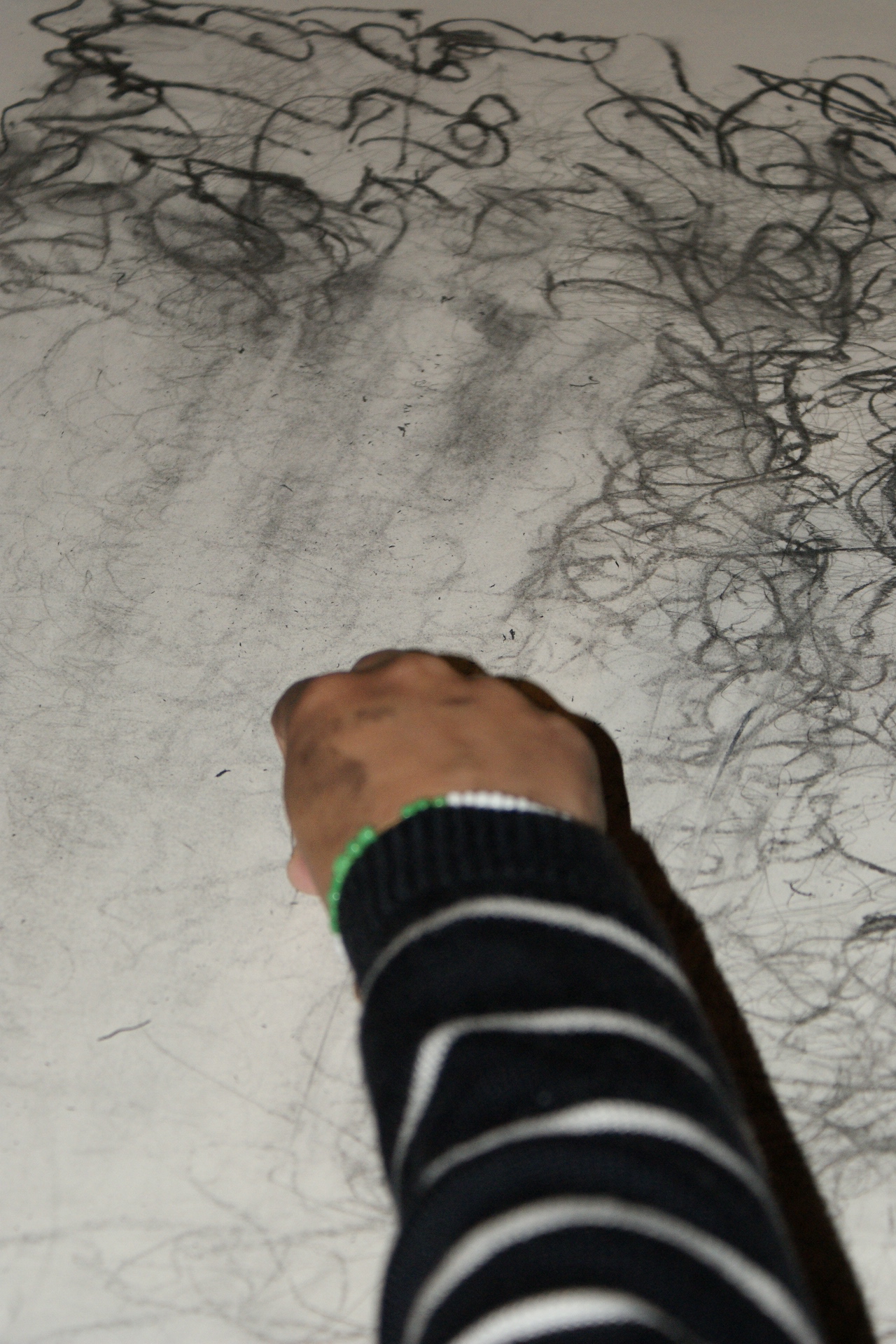 Conceptual Art Workshop for the Blind - Erased Drawing Exercise