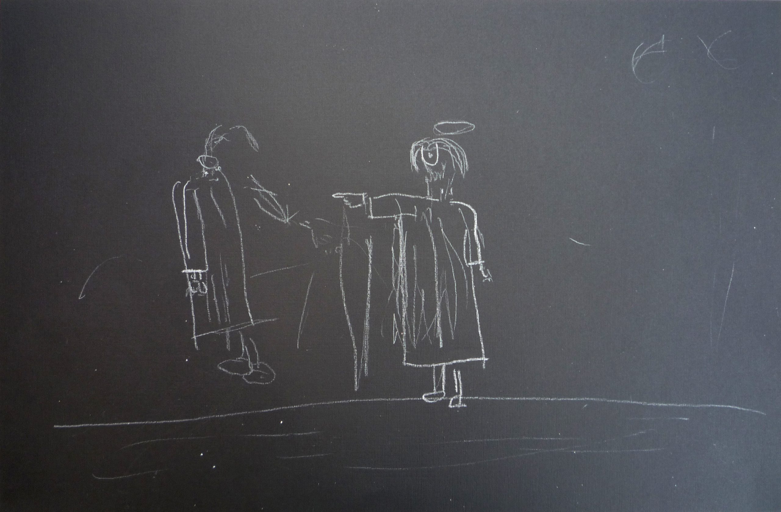 Conceptual Art for the Blind - Jesus Heals the Blind as Drawn by the Blind