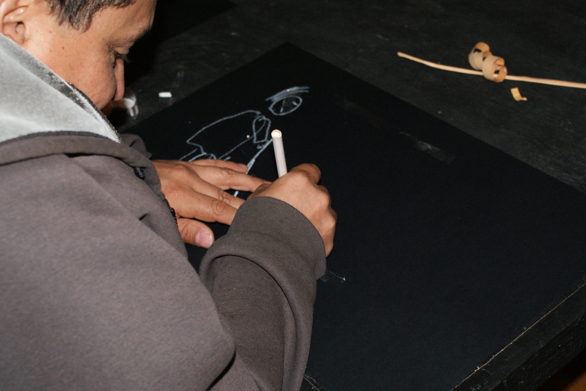 Conceptual Art for the Blind - Jesus Heals the Blind as Drawn by the Blind